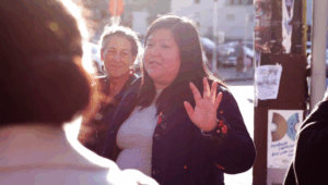 Woman speaking