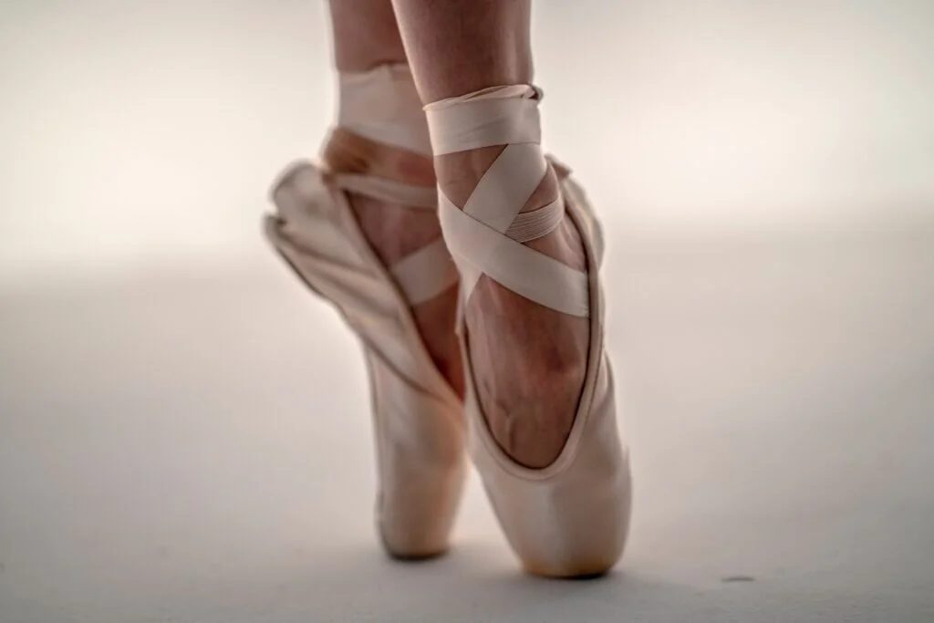 pair of ballerina shoes